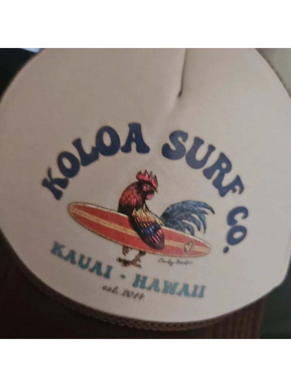 KOLOA Surf Co. Kauai Hawaii Trucker Cap Hat OTTO Mesh Foam Snapback Rooster Surf
